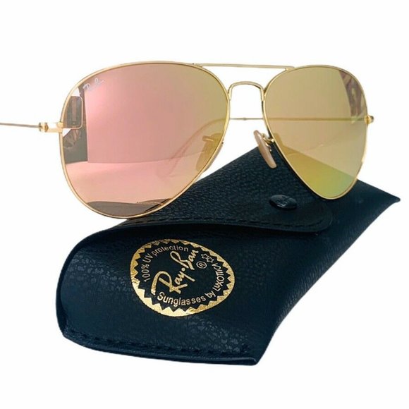 Ray-Ban Aviator Classic Golden Sunglasses - Picture 2 of 9